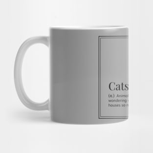 Funny Definition Art - Cats - Grey Mug